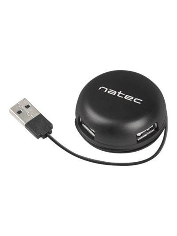 Natec Bumblebee - hub - 4 ports USB Hub - 4 porte - Svart