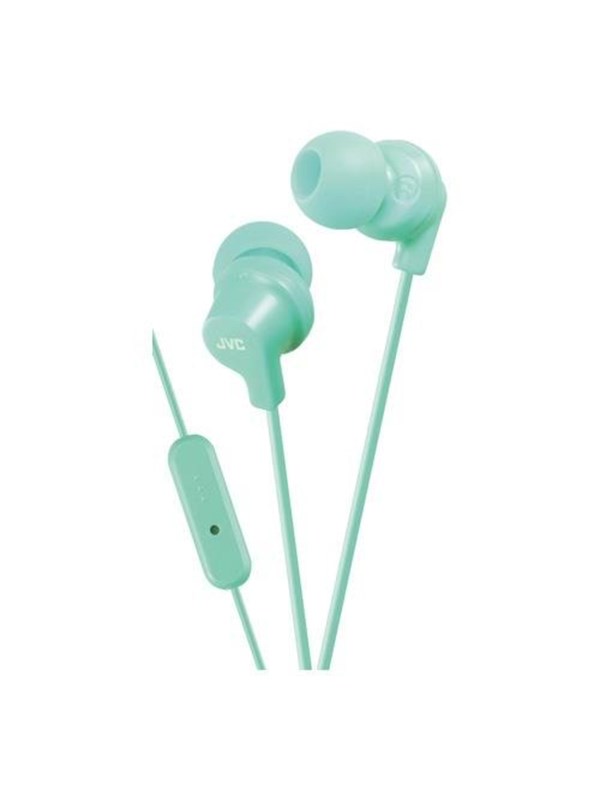 JVC in-ear hörlurar med fjärrkontroll och mikrofon - Mint