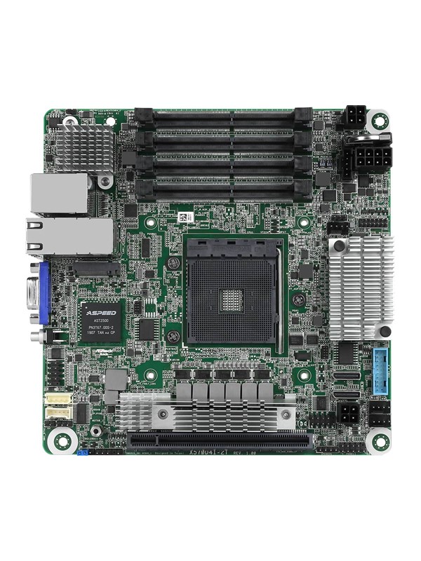 Asrock X570d4i 2t Moderkort Amd X570 Amd Am4 Socket Ddr4 Ram Mini Itx