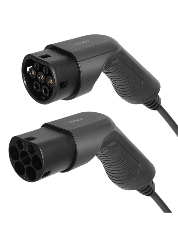 Produktfoto för Deltaco e-Charge Laddkabel e-Charge 3,6 kW Typ2 till Typ2, 16A, 3m 3,6