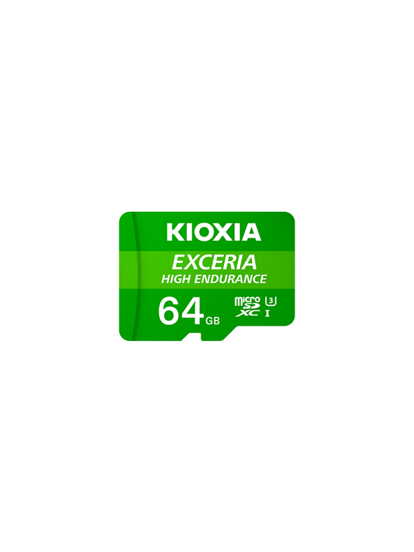 Kioxia Exceria High Endurance Microsd/sd 100mb/s 64gb