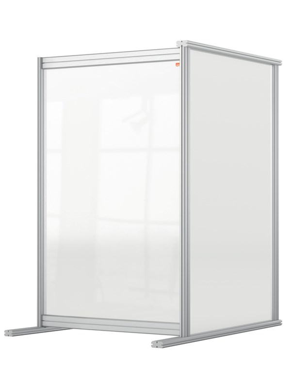 Produktfoto för Nobo Premium Plus Genomskinlig Akryl Skyddande Bordsskärm Utbyggbart System 600x1000mm