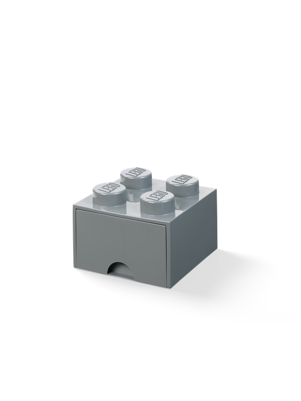 Lego Förvaring Med Låda 4 Mörkgrå