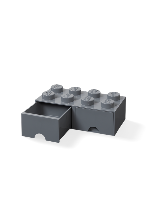 Lego Förvaring Med Låda 8 Mörk Grå
