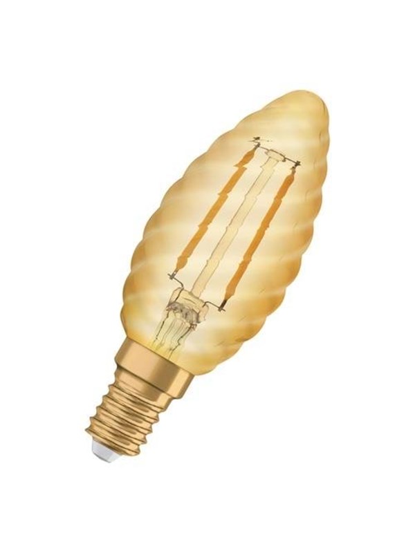 Produktfoto för OSRAM Vintage 1906 Classic BW - LED-glödlampa med filament - form: BW35 - E14 - 2.5 W (motsvarande 22 W) - klass F - varmt vitt ljus - 2400 K - guld