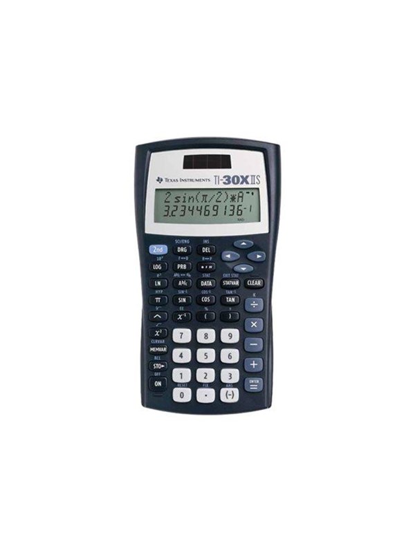 Texas Instruments TI 30X II SOLAR - 2-line LCD - Solar &amp; battery