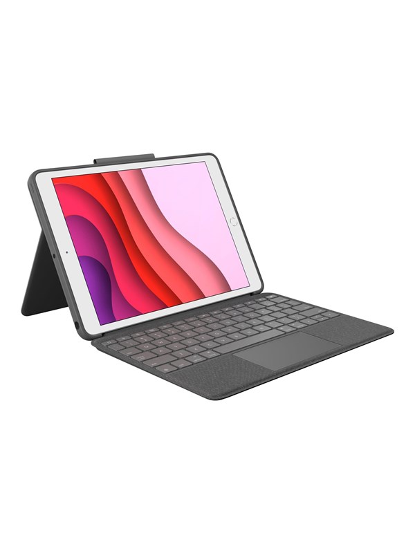 Logitech Combo Touch For Ipad 10.2 " 7/8/9th Gen It Tastatur & Folio Set Grå