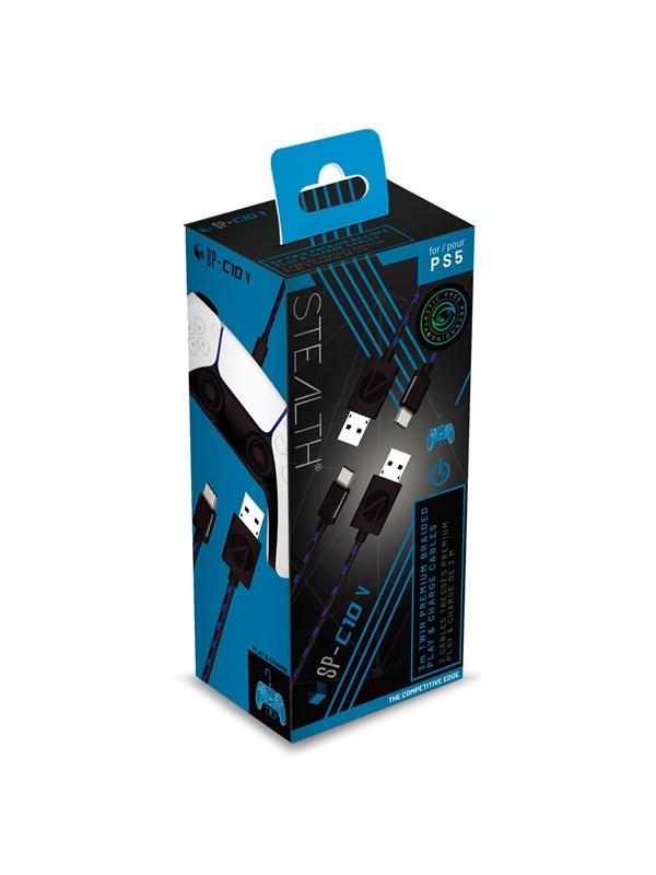 STEALTH Twin Play & Charge Cables - Miscellaneous Tillbehör till spelkonsol - Sony PlayStation 5
