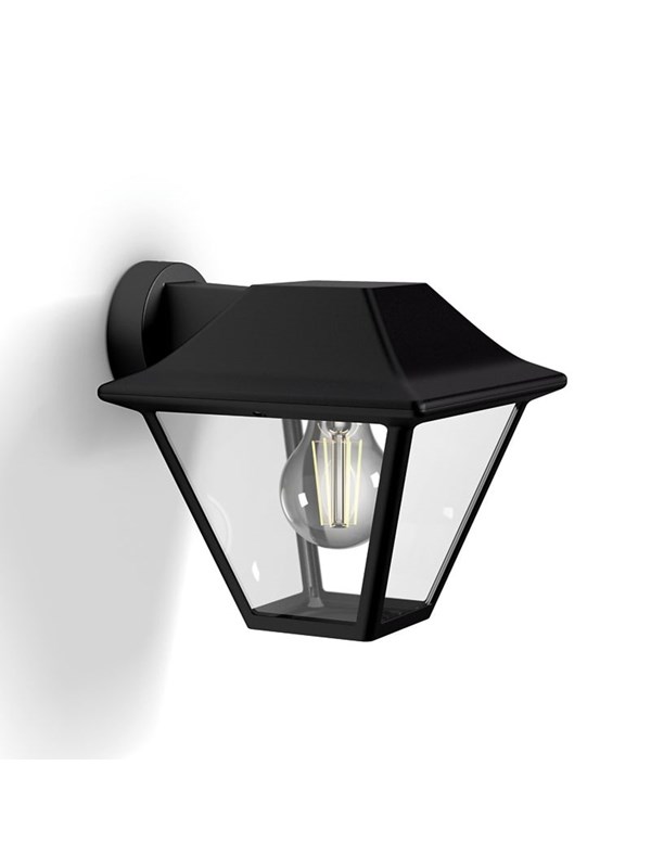 Philips Alpenglow Down Wall Lantern Black 1x60w