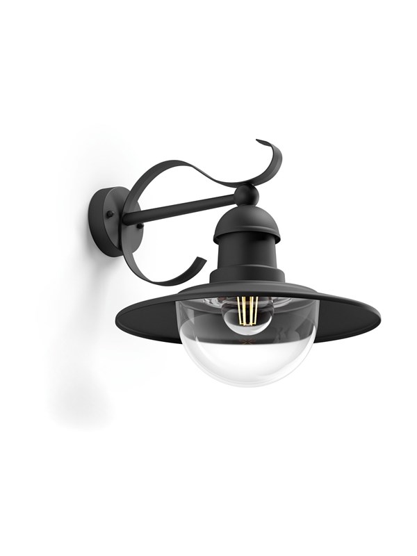 Philips Topiary wall lantern black 1x60W 230V