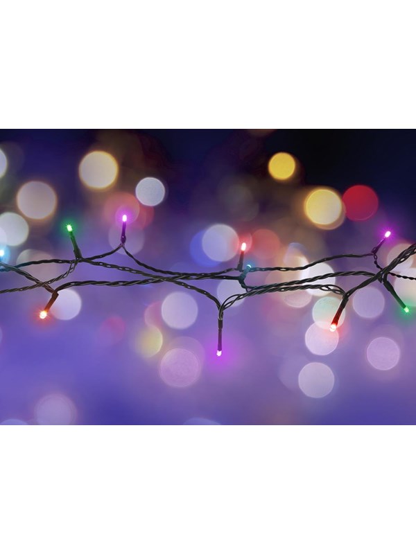Deltaco WiFi light chain 10m 80 led adapter IP44 RGB