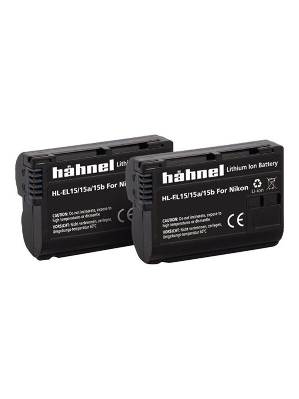 Hähnel Battery Nikon HL-EL15/15A/15B / EN-EL15A/B Twin Pack