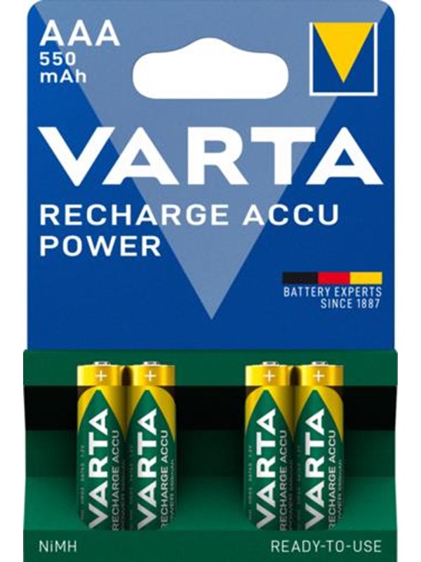 VARTA battery - 4 x AAA - NiMH