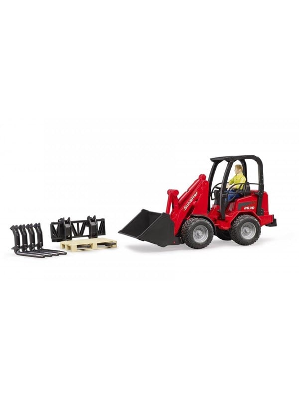 Bruder Schäffer Compact loader 2630 with figure and accessories