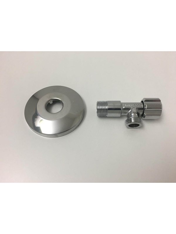Megatherm Unite stop valve 12 x 12 with 77 mm rosette short version