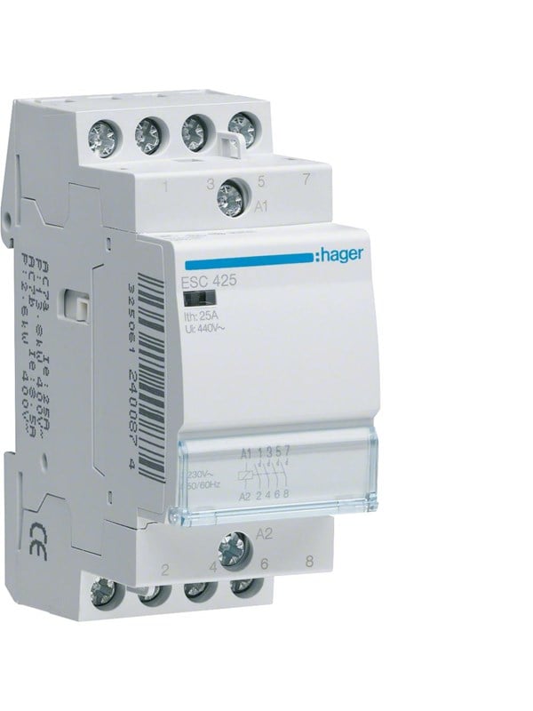 Produktfoto för Kontaktor 40A 4 Slutte 230V 3M