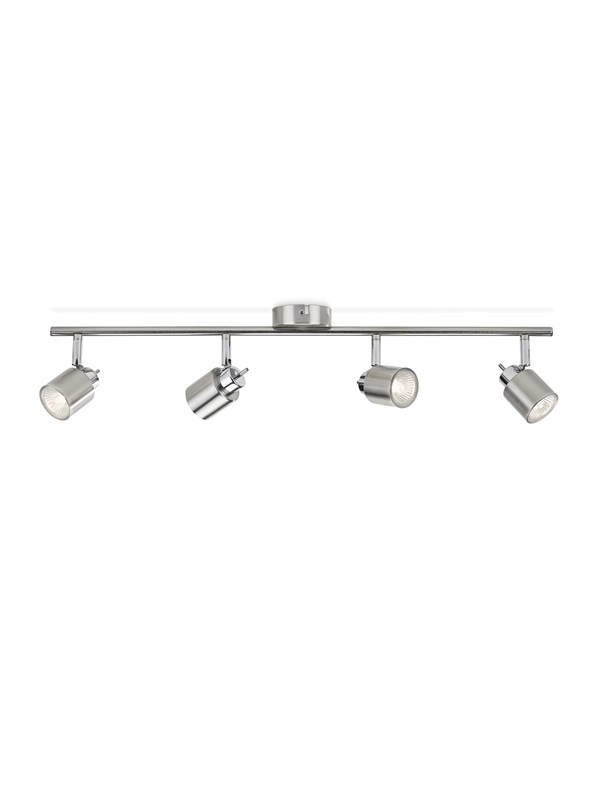 Produktfoto för Philips Essentials Meranti tak-/väggspotlight 4 x, Utanpåliggande spotlight, GU10, 4 lampor, LED, 220-240 V, Krom