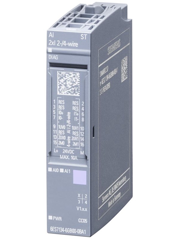 Produktfoto för Siemens 6ES7134-6GB00-0BA1, Analog, Strömförsörjning av system, Multifärg, 40 g, 65 mm, 23 mm