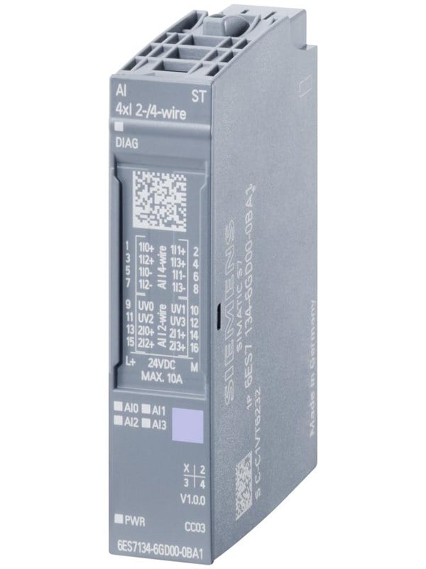 Produktfoto för Siemens 6ES7134-6HB00-0CA1, Analog, Strömförsörjning av system, Multifärg, 41 g, 65 mm, 23 mm