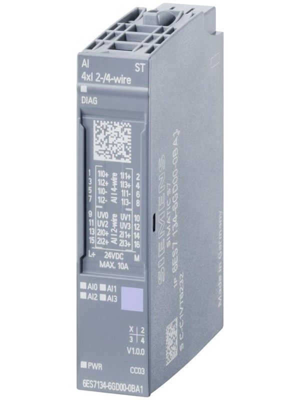 Produktfoto för Siemens 6ES7135-6HD00-0BA1, Analog, Strömförsörjning av system, Multifärg, 40 g, 65 mm, 23 mm