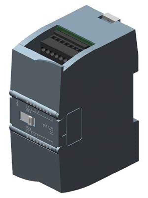 Produktfoto för Siemens 6ES7222-1BF32-0XB0, Digital, Ut, 8 kanaler, 8 kanaler, 24 V, Svart