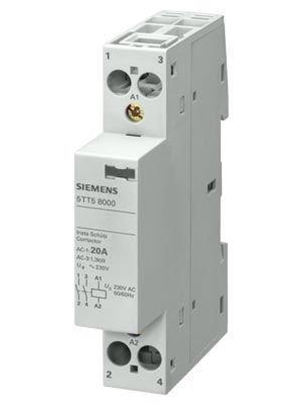 Siemens Insta cont. 1no1nc 230v ac 20 a 5tt5801-0