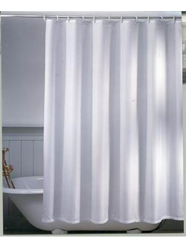 Produktfoto för Badeforhæng Unicolor miljø 180x200 cm hvid