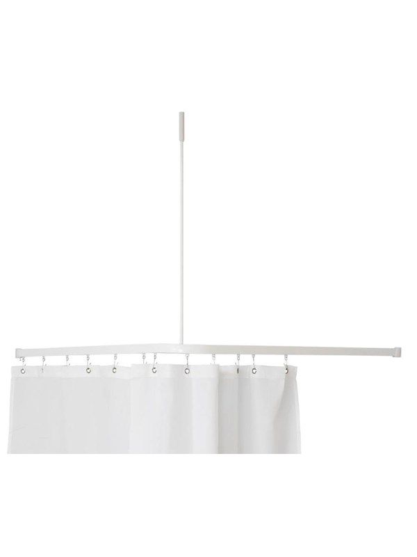 Van Der P Profil 2001 l-shaped shower rail 90x90 cm white