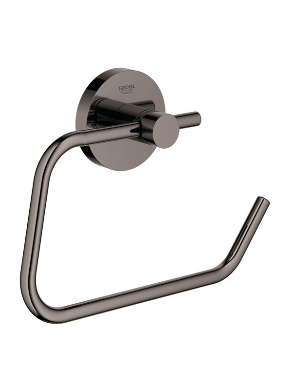Produktfoto för Grohe Essentials metal toiletpapirholder uden låg - Poleret Hard Graphite