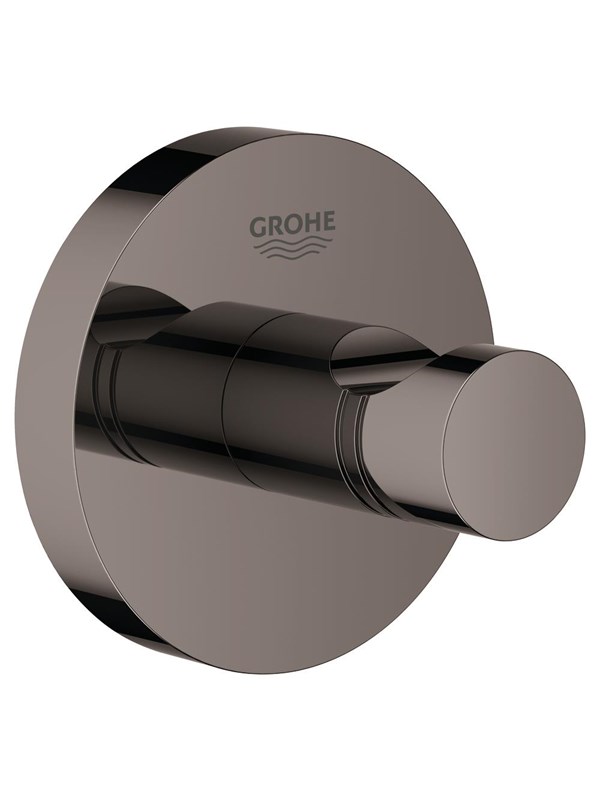 Produktfoto för Grohe Essentials handdukskrok i metall - Polished Hard Graphite