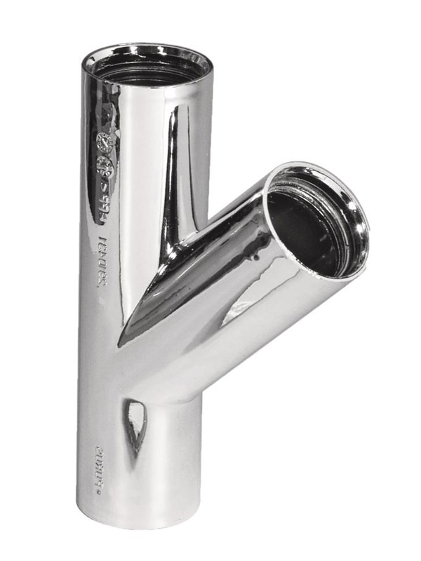 Purus branch pipe 45° 32 mm chrome pp/tpe