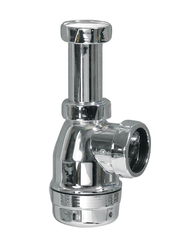 Purus water trap 32 mm x 114 with telescopic tube chrome