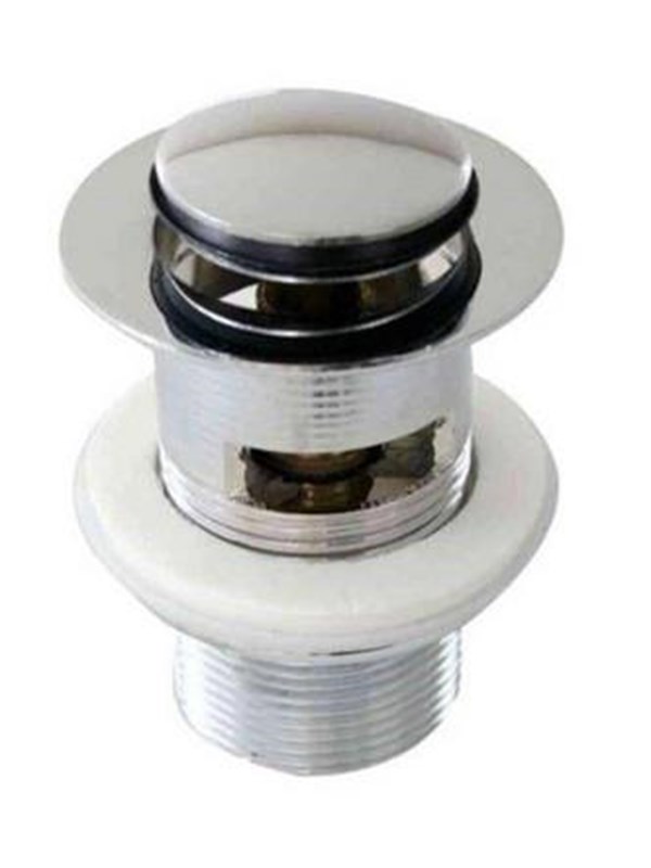 Unite bottom valve push-open 114 chrome