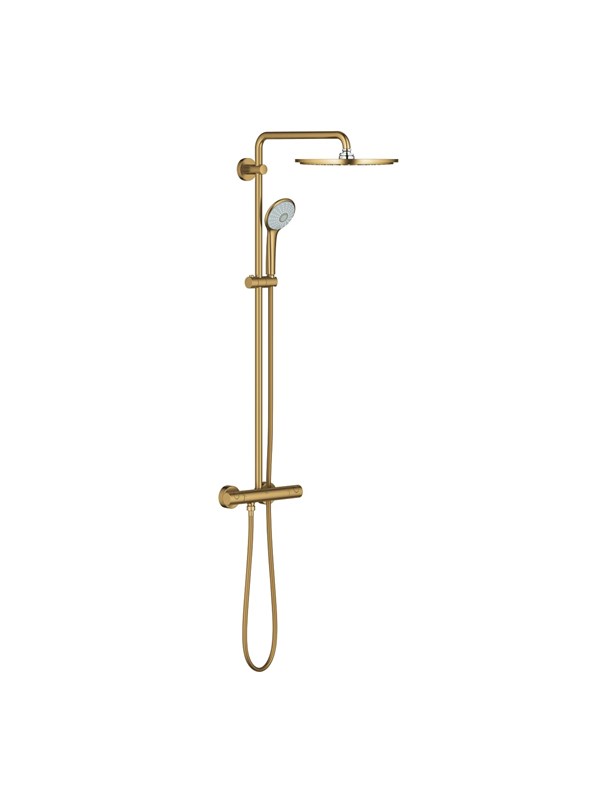Produktfoto för Grohe Euphoria 310 Brusesystem med termostat til vægmontering - Bøstet Cool Sunrise