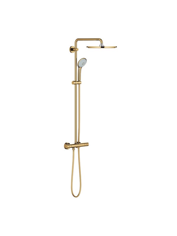 Produktfoto för Grohe Euphoria 310 Duschsystem med termostat - Polerad Cool Sunrise