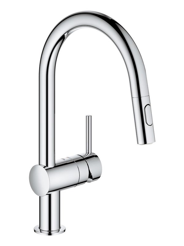 Produktfoto för GROHE 32321002, Standard, Krom, Hävarm, Single, 1/2, Typ C