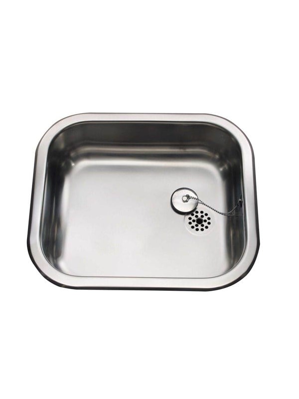 Produktfoto för Intra Juvel köksbänk K400 400 x 340 mm rostfritt stål med propp