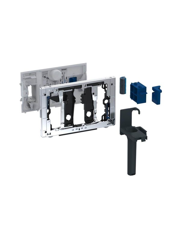 Geberit insert blue tabs chrome