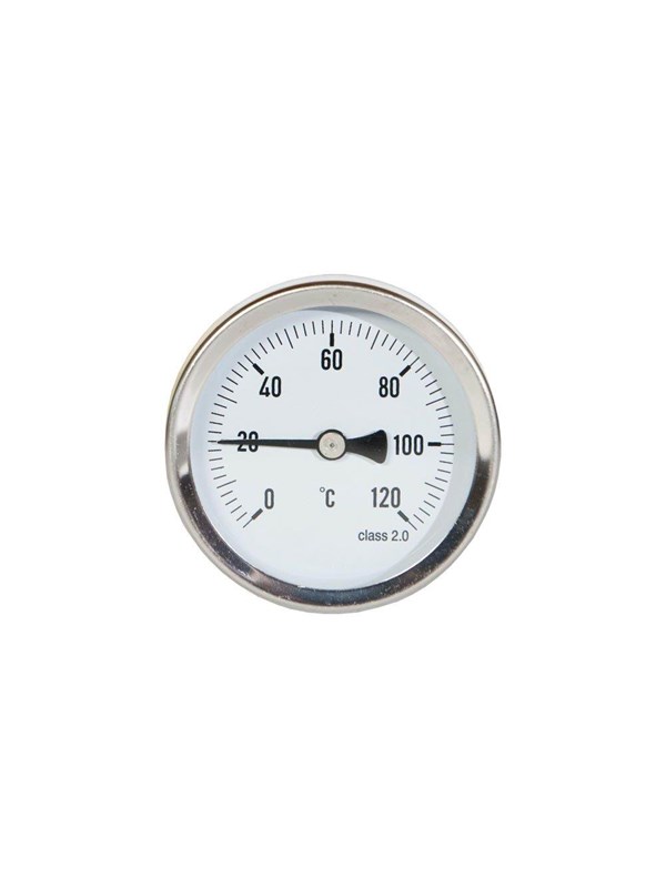 Produktfoto för Skivtermometer Ø63 1/2 x40 mm 0-120°C