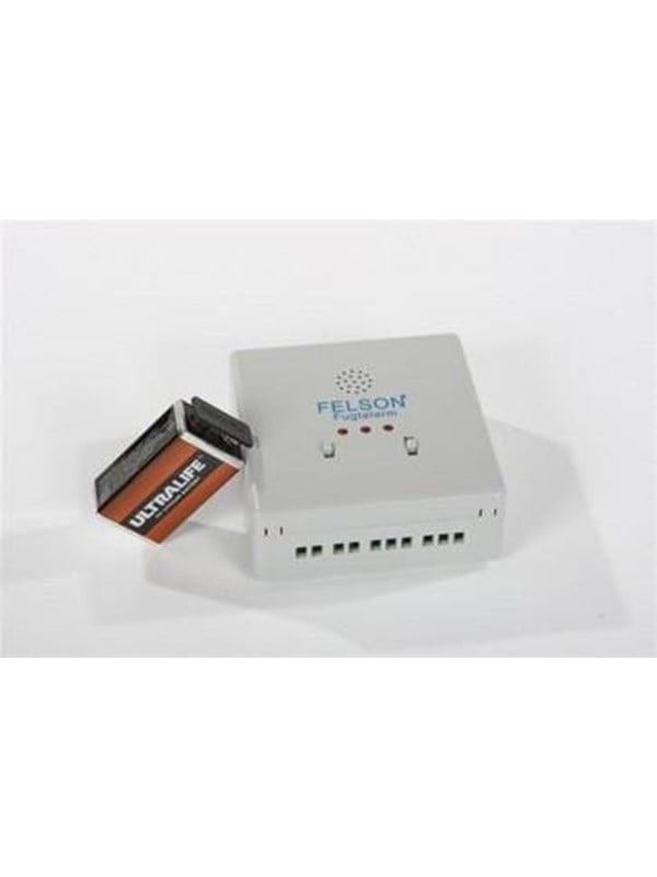 Produktfoto för Felson fugtalarm model 5027S med 9V lithium batteri