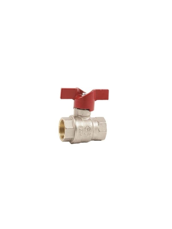 Pettinaroli F x f "new compact" fullway ball valve red butterfly hand