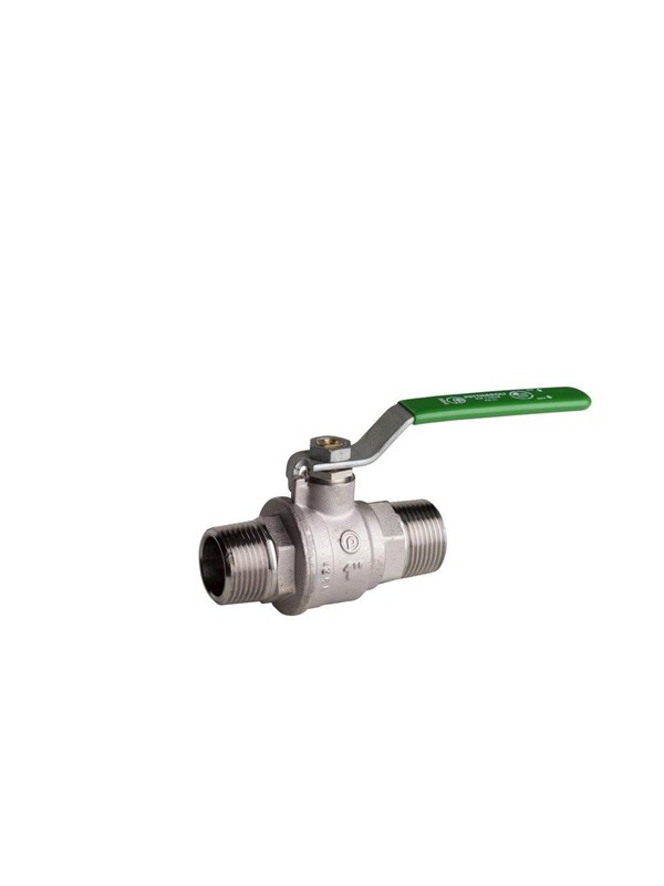 Pettinaroli M x m heavyduty fullway ball valve green steel lever tea t