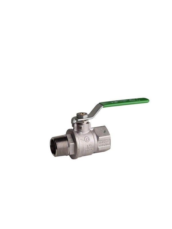 Pettinaroli F x m heavyduty fullway ball valve green steel lever tea t