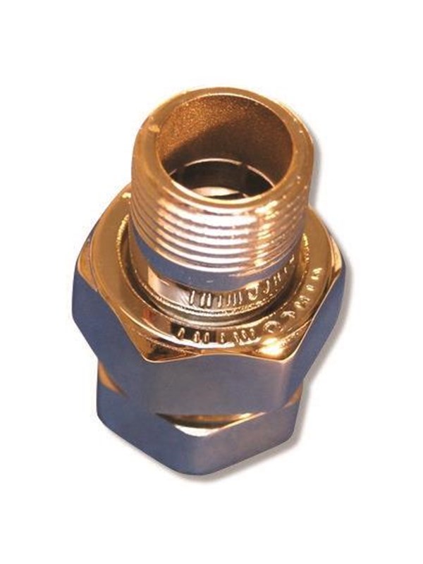 Megatherm Radiator coupling 1/2 concentric chromium plated