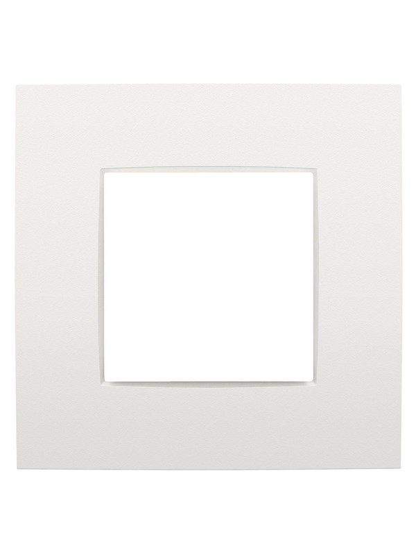 Niko-Servodan Single flush surround plate intense white