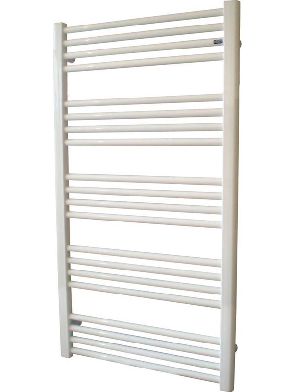 Kriss space heated towel rail 860x600 white