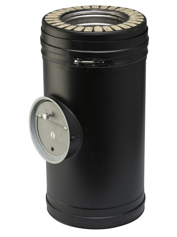 Metalbestos wood 150 mm pipes with draugth regulator
