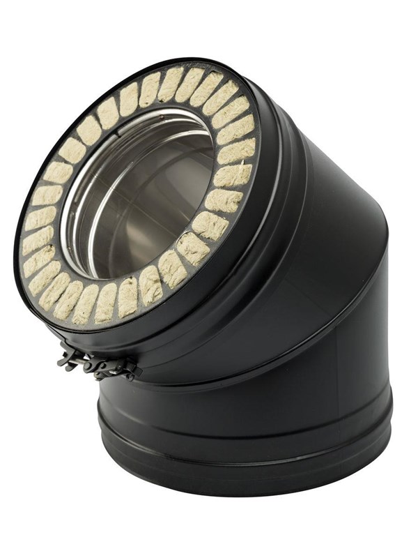 Metalbestos wood 150 mm elbow 45°