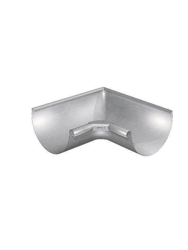 Rheinzink corner internal 90° for half-round gutter 333x0.7m