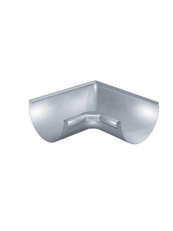 Rheinzink corner internal 90° for half-round gutter 280x0.7m